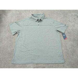 Reebok Polo‎ Shirt Mens 3XL Gray Speedwick Golf Athletic Casual